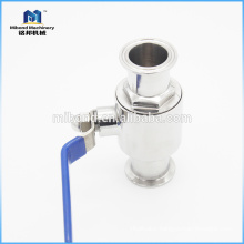 Tri-clamp stainless steel 2 way ball valve